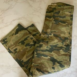 Free People Boyfriend Camo Pants